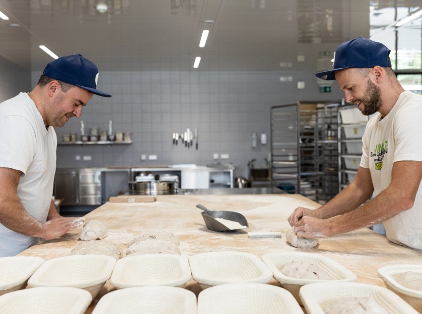 Rapunzel Welt Bäcker bei der Arbeit